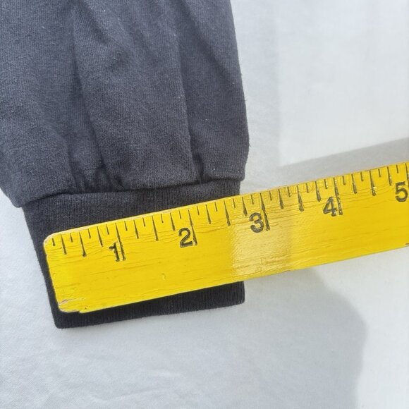 GILDAN Heavy 100% Cotton TearAway Long Sleeve Unisex LARGE Black Graphic Tee - Picture 14 of 16